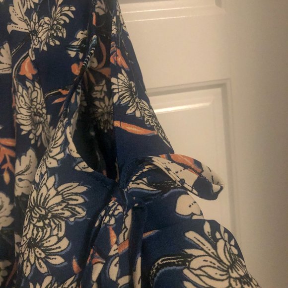 George Floral Midi Dress with Cut Out Sleeves US 12 - Picture 3 of 5